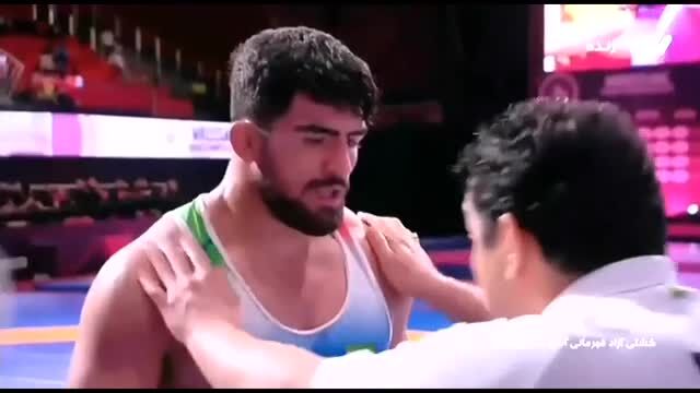 ببینید| کشتی مبین عظیمی در فینال