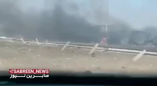 ستون نظامی ارتش اوکراین که منهدم شد+ ویدئو
