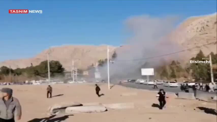 ببینید | اولین تصاویر از لحظه‌‌ انفجار نخست در سالگرد سردار سلیمانی در کرمان