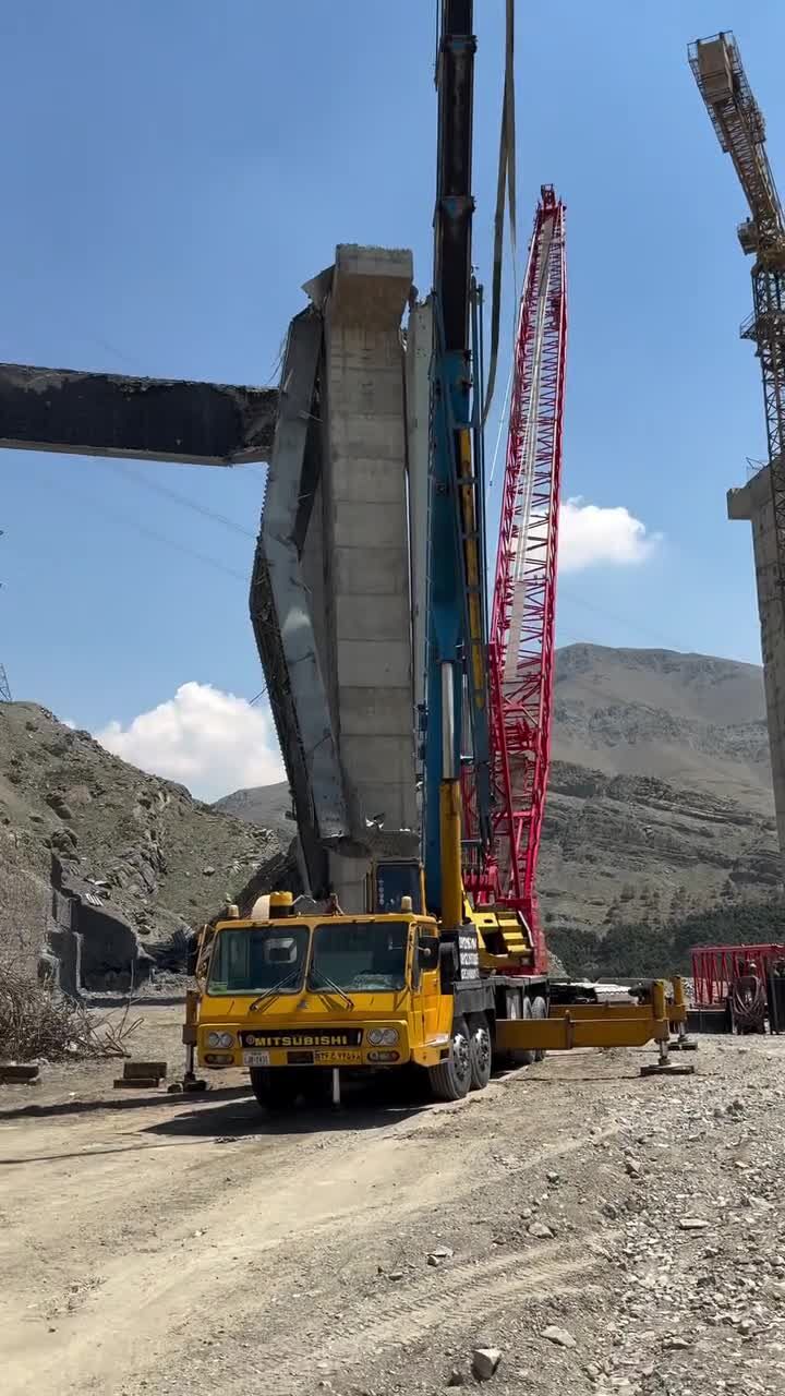 ببینید| اولین ویدئو از آغاز بازسازی پل B۱