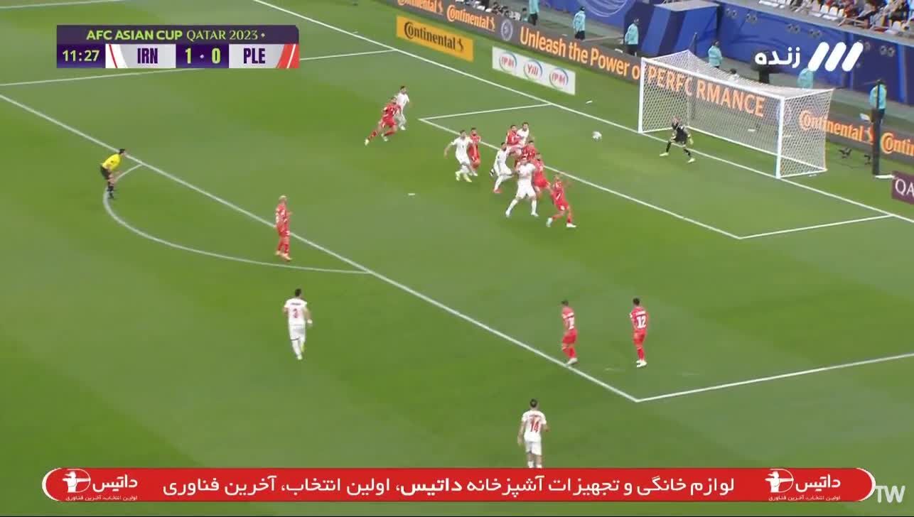 ببینید | گل دوم ایران به فلسطین در دقیقه 12