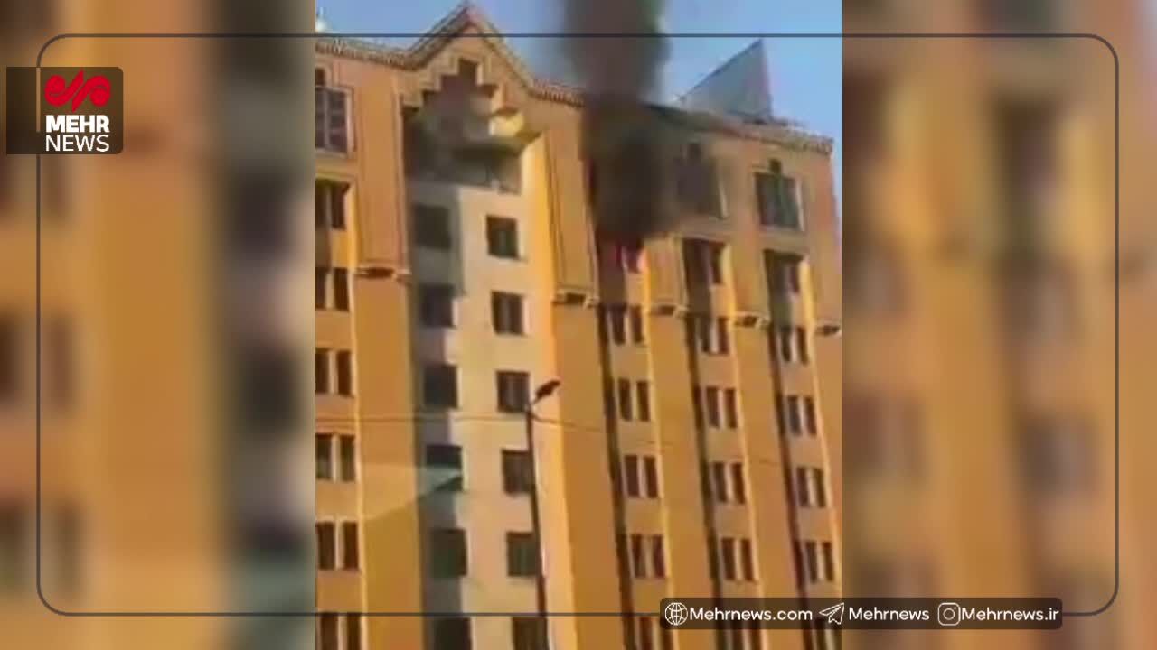 ببینید| آتش‌سوزی در هتل فردوسی مشهد مصدوم و فوتی نداشت