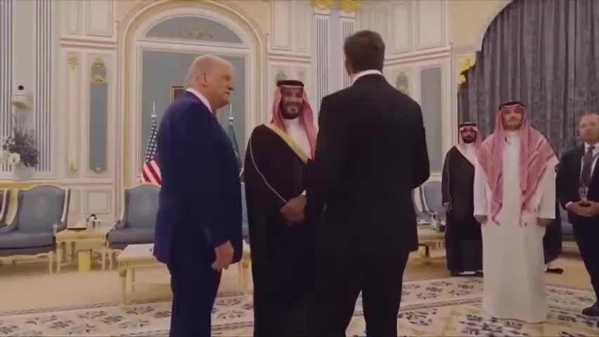 ببینید| دیدار ماسک با بن‌سلمان و گفت‌وگوی سه نفره ماسک، ترامپ و بن سلمان 