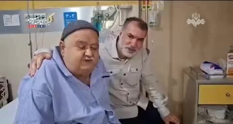ببینید| اکبر عبدی از بیمارستان به مردم پیام تصویری داد 