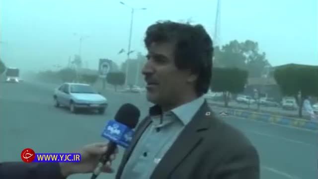 طوفان شن در کرمان + ویدئو