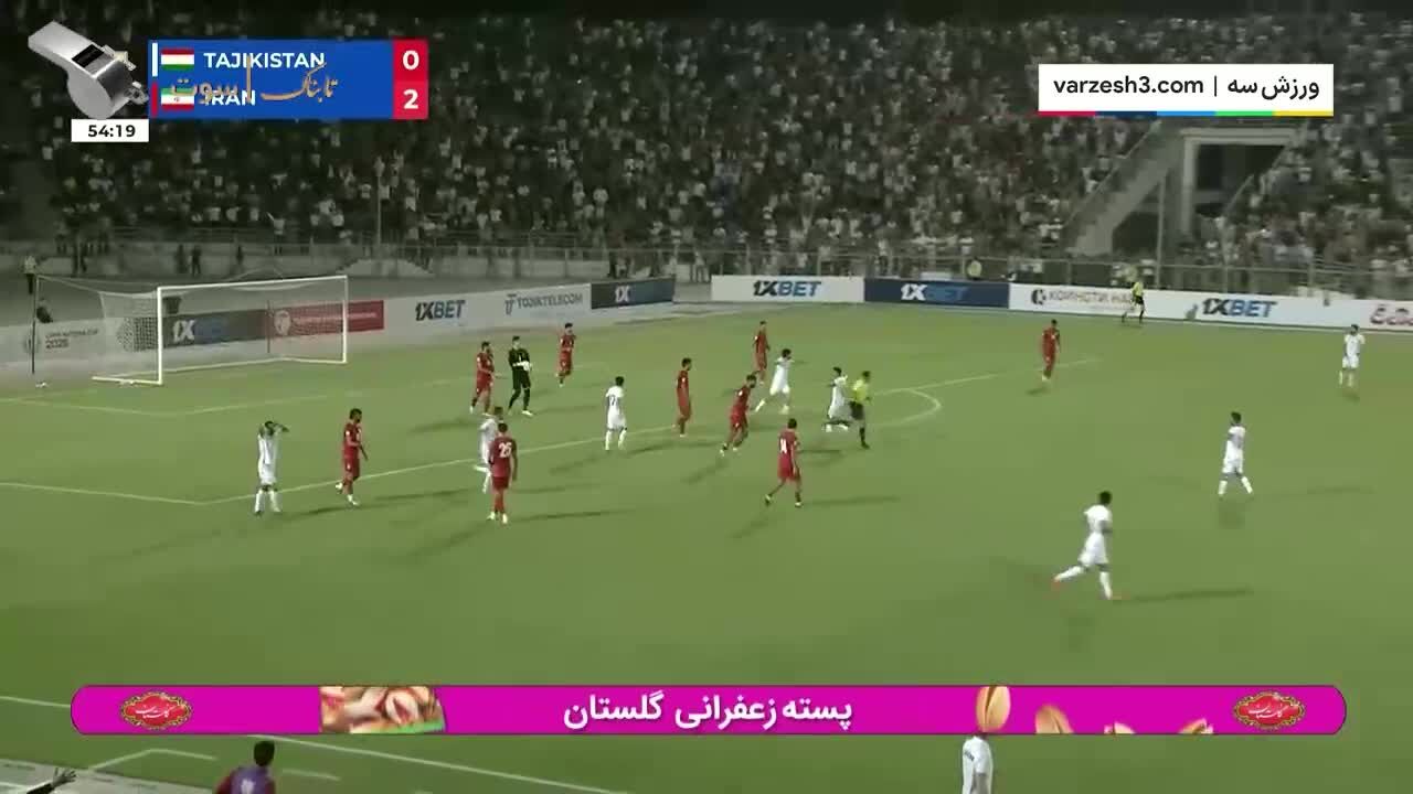 ببینید | خلاصه بازی ایران ۲ - تاجیکستان ۲