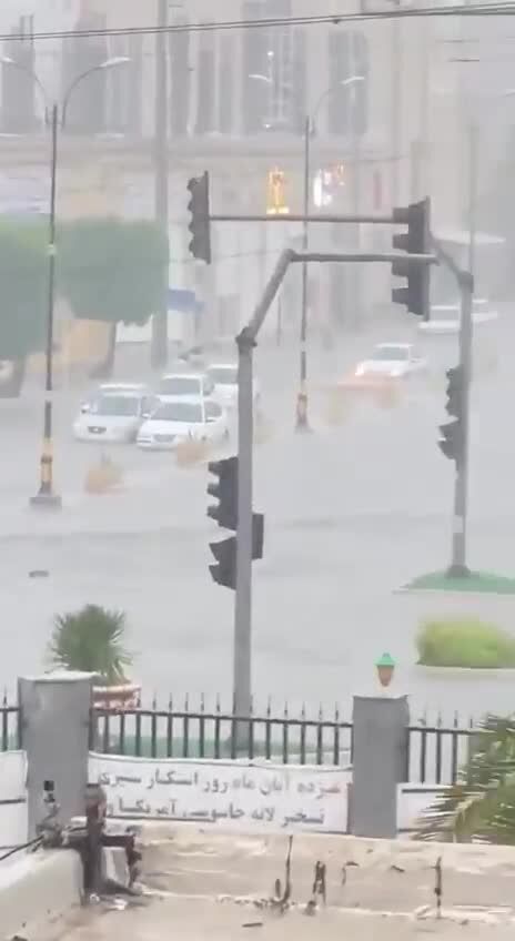 ببینید| آبگرفتگی در هرمزگان پیش از ورود موج اصلی سامانه بارشی