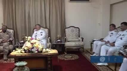 دیدار فرمانده نیروی دریایی ارتش جمهوری اسلامی ایران با فرمانده نیروی دریایی قطر در دوحه + ویدئو
