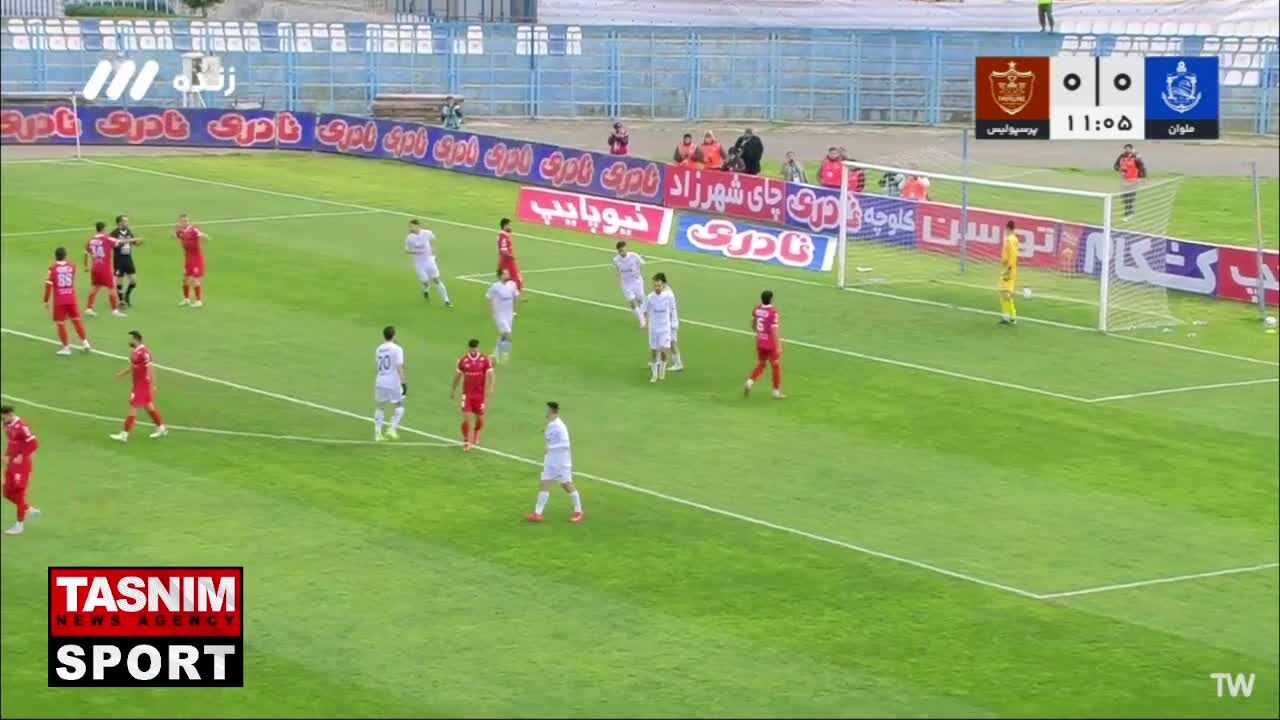 ببینید| گل اول ملوان به پرسپولیس