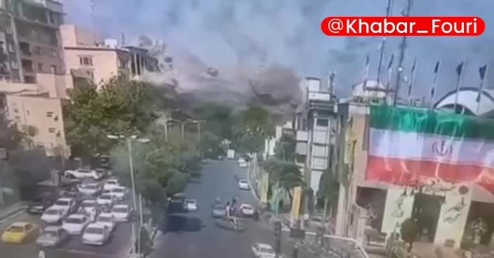 ببینید| اولین ویدئو واضح از حمله وحشیانه اسرائیل به تجریش؛ حاوی تصاویر دلخراش!