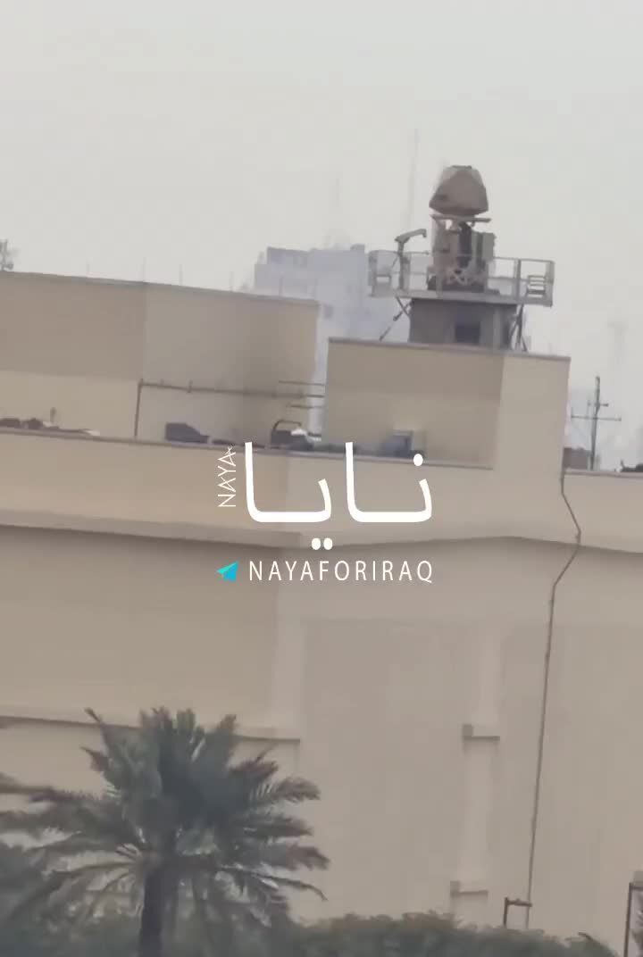 ببینید| هدف قرار گرفتن رادار و پدافند هوایی سفارت آمریکا در بغداد