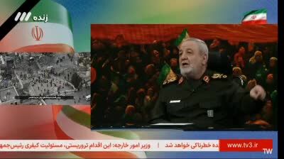 ببینید| سردار جباری: هر کشتی بخواهد از تنگه هرمز عبور کند را به آتش می‌کشیم