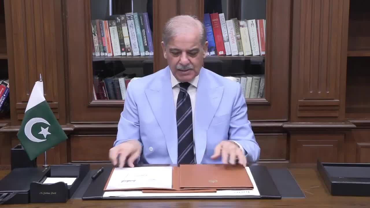 شهباز شریف هم یادداشت تفاهم ایران و آمریکا را امضا کرد +‌ویدیو