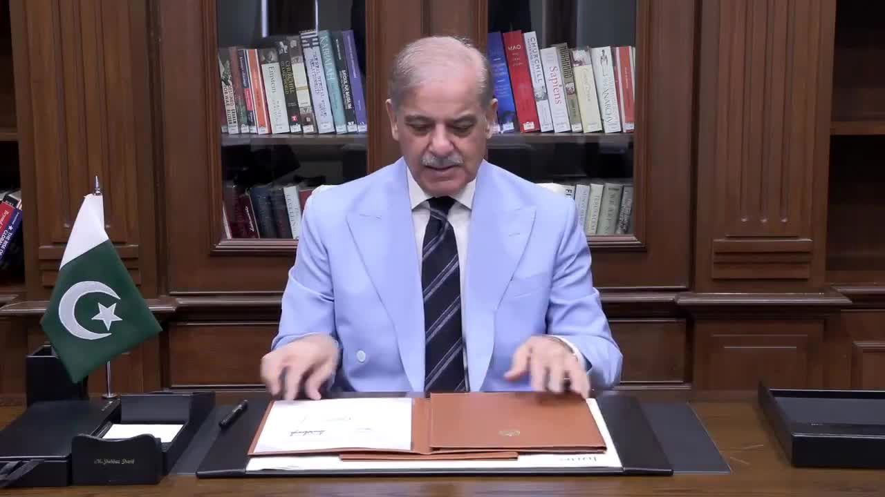 شهباز شریف هم یادداشت تفاهم ایران و آمریکا را امضا کرد +‌ویدیو