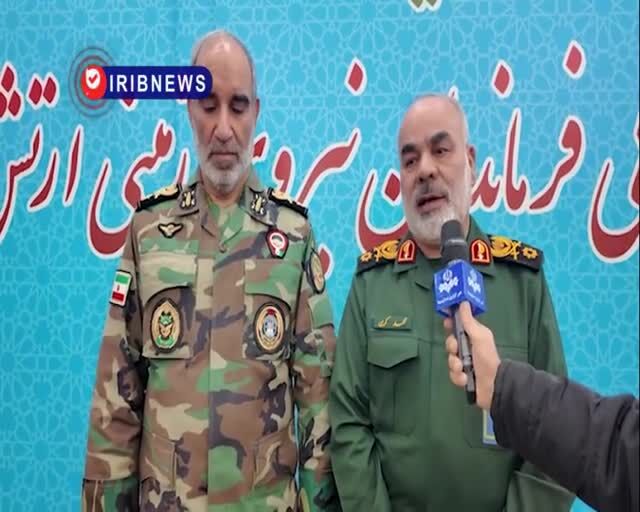 ببینید| فرمانده نیروی زمینی سپاه: با وحدت نیروهای مسلح نقشه‌های دشمن نقش بر آب شد