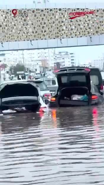ببینید| جده زیر آب رفت
