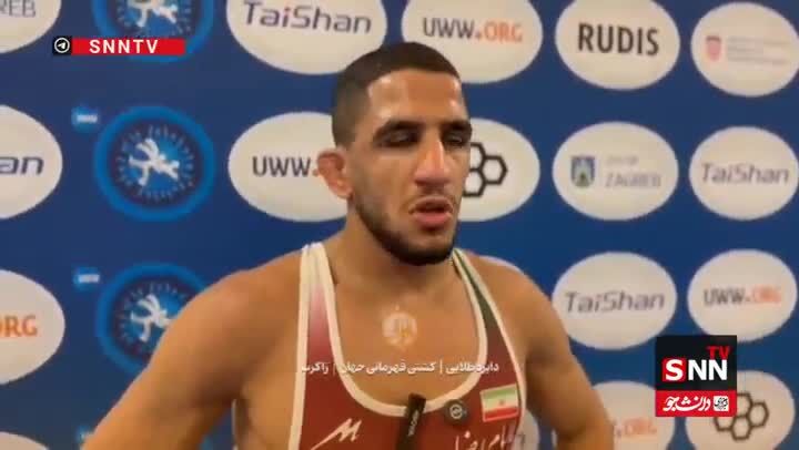 ببینید| رحمان عموزاد پس از صعود به فینال: فردا شب در فینال با تمام وجودم می جنگم تا دل مردم ایران را شاد کنم