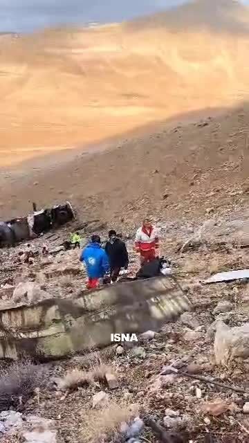 ببینید| واژگونی مرگبار اتوبوس مسافربری تهران–یاسوج