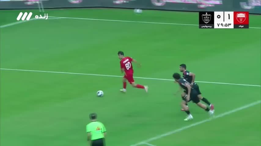 ببینید| خلاصه بازی فولاد مقابل پرسپولیس