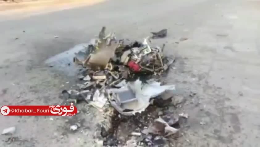 ببینید| انهدام پهپاد هرمس اسراییل در خرم‌آباد