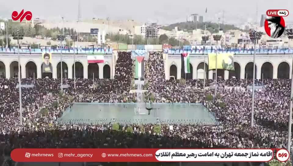  ببینید | فیلمی از گفت‌وگوی رهبر انقلاب با مسئولان نظام در پایان اقامه نماز