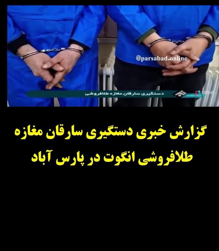 
ببینید| بازداشت سارقان طلا فروشی در مغان
